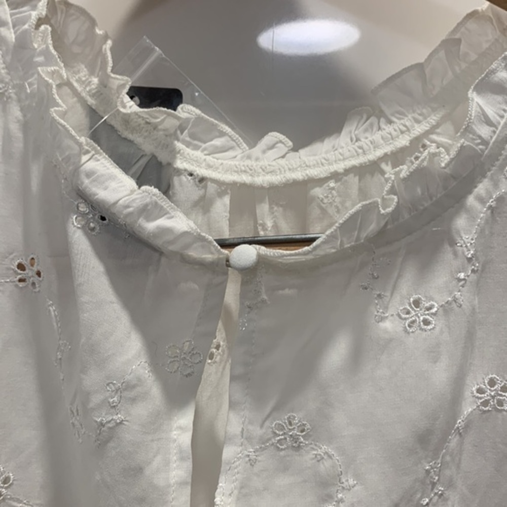 Torrid White Voile Eyelet Top - Picture 7 of 8